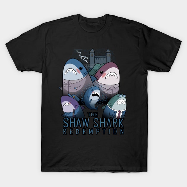 The Shaw Shark Redemption T-Shirt by Queenmob